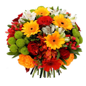 Bouquet rond en réserve d'eau (BR1 - Ø 35 cm)